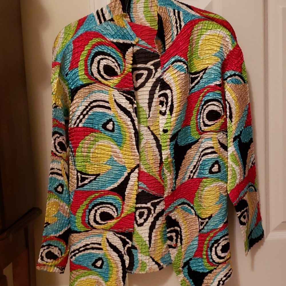 Light Spring Color Taffeta Like Jacket (Like New) - image 1